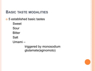 Taste Physiology | PPTX
