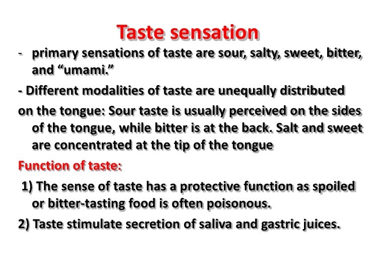 Taste Sensation