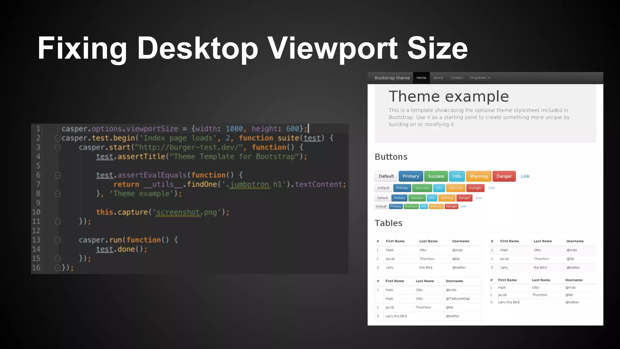 Fixing Desktop Viewport Size
 