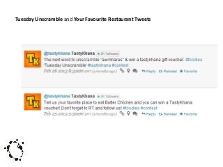 Tuesday Unscramble and Your Favourite Restaurant Tweets

 