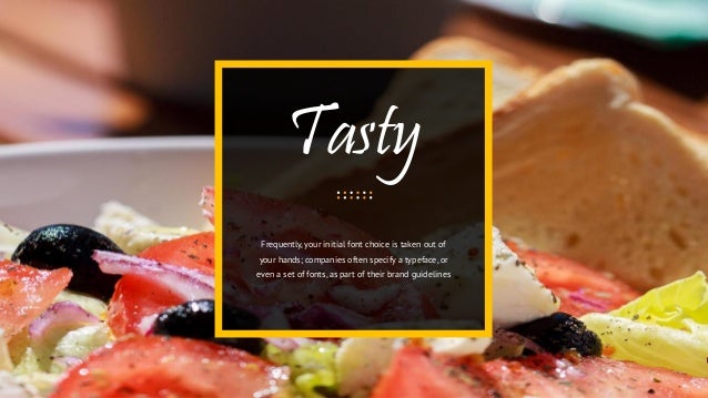food powerpoint