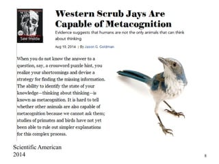 8
Animals?
Scientific American
2014
 