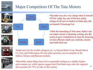 The Tata Nano shows the power of vision- setting a very high bar—to create a Rs1-lakh ($2,000) "people’s car.”