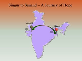 If the  job opportunities had  opened  outside the farm sector , it would  had  definitely  improved the conditions of the farmers.Continued…The problem  of  the overall  agricultural productivity being affected by acquisition of the land by was an insignificant one, the main thing was- the farmers losing their land as well as their livelihood and also the no. of jobs created were not more than 1000 and too many of which were expected to go to outsiders which threatened the local population.
