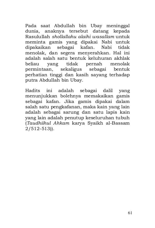 Tata Cara Mengurus Jenazah Sesuai Sunnah Nabi-PDF