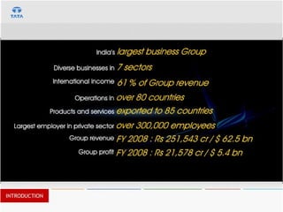 Tata Group Presentation | PDF
