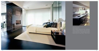 FEATURES & AMENITIES:
VRV air-conditioning • Exclusive service elevator • Double height
living area • Designated parking space • Italian marble flooring
in living and dining areas • Premium modular kitchen • Wooden
flooring in master bedroom • Premium brand fittings and fixtures
Bathtub with jaccuzi jet in master bathroom • Video door phone
22 23
 