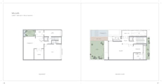ENTERTAINMENT ROOM
13’- 6” X 29’ - 9”
GYMNASIUM
12’ - 3” X 14’ - 9”
BAR
13’ X 14’ - 3”
COURTYARD
LIFT
UP
GARAGE
22’ - 6” X 8’- 3”
VERANDAH
9’ X 8’ - 3”
GARAGE
STORE
WATER
FEATURE
ROLLERSHUTTERABOVEROLLERSHUTTERABOVE
LIVING / DINING
32’ X 23’ - 9”
BALCONYABOVE
GARDEN
18’ X 24’- 9”
ENTRY FOYER
9’ X 9’
LIFT
RAMPPASSAGE 6’ - 6” WIDE
BREAKFAST ROOM
12’ - 6” X 10’ - 9”
KITCHEN
12’ X 8’ - 9”
FRONT
GARDEN
3’- 6” WIDE
POWDER ROOM / SHOWER
11’- 6” X 5’
OUTDOOR INFINITY POOL
23’ X 8’ - 3”
DECK 5’ - 6” WIDE
VILLAS
LARGE - 8500 SQ.FT. (789.67 SQ.MTR.)
BASEMENT GROUND FLOOR
36 37
 