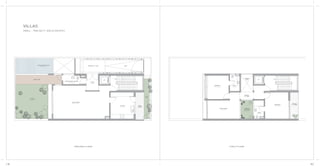 FIRST FLOOR
VILLAS
SMALL - 7000 SQ.FT. (650.32 SQ.MTR.)
GROUND FLOOR
OUTDOOR INFINITY POOL
19’ - 9” X 8’- 3”
PASSAGE 6’ - 6” WIDE
DECK 5’ WIDE
POWDER ROOM / SHOWER
11’- 9” X 4’- 9”
LIVING / DINING
29’ - 3” X 17’ - 6”
KITCHEN
12’ - 3” X 14’
FOYER
6’ - 3” X 9’
RAMP
LIFT
UP
FRONT
GARDEN
3’- 6”
WIDE
GARDEN
16’ X 18’ - 3”
BEDROOM 4
12’ - 6” X 12’- 6”
INTERNAL
VOID LIFT UP
BALCONY
4’ - 6” WIDE
BATH 4
5’- 6” X 7’
BEDROOM 2
12’ - 9” X 14’
BATH 2
5’ - 3” X 10’
FAMILY LOUNGE
17’- 9 X 10’
PASSAGE
3’ - 6” WIDE
ELEVATED
COURTYARD
6’- 6” X 9’- 9”
42 43
 