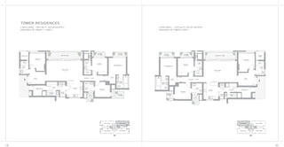 TOWER RESIDENCES
4 BHK LARGE - 2905 SQ.FT. (269.88 SQ.MTR.)
AVAILABLE IN TOWER 1, 2 AND 7
4 BHK SMALL - 2625 SQ.FT. (243.87 SQ.MTR.)
AVAILABLE IN TOWER 1 AND 2
4BHK (SMALL)
4BHK (SMALL)
4BHK (LARGE)
4BHK (LARGE)
4BHK (LARGE) 4BHK (LARGE)
4BHK (LARGE) 4BHK (LARGE)
T7 T1
MASTER BEDROOM
12’ - 6” X 12’
BALCONY
3’ - 6” WIDE
BALCONY
3’ - 6” WIDE
SERVICE
SLAB
VRV
SERVICE SLAB
BALCONY 5’ WIDE
MASTER
BATH
9’- 3” X 8’
BEDROOM 2
11’ X 12’
BATH 2
5’ - 2” X 10’ - 2”
LIVING / DINING
26’ X 14’ - 9”
BEDROOM 3
11’ - 3” X 12’ - 6”
SERVANT ROOM
7’ X 7’ - 3”
FOYER
12’ - 6” X 8’ - 9”
UTILITY
7’- 9” X 6’
5’ X 6’
UTILITY
YARD
3’- 9” X 4’- 3”
KITCHEN
11’ - 6” X 11’ BEDROOM 4
11’ X 11’
PASSAGE 3’ - 11” WIDE
FOYER
5’ X 6’ - 6”
BALCONY
4’ - 9” WIDE
BATH 4
7’ X 7’
SERVANT
TOILET
9’ X 3’ - 3”
BATH 3
5’ - 9” X 9’ - 3”
MASTER BEDROOM
11’ X 12’
VRV
SERVICE
SLAB
BALCONY 5’ - 6” WIDE
MASTER
BATH
8’ X 9’ - 3”
BEDROOM 2
11’ X 12’
BATH 2
5’ X 10’ - 3”
LIVING / DINING
23’ X 14’ - 9”
BEDROOM 3
11’ - 3” X 12’ - 6”
SERVANT ROOM
7’ X 7’- 3”
FOYER
12’ - 6” X 9’ - 9”
UTILITY
7’ - 9” X 6’
UTILITY
YARD
3’ X 4’ - 3”
3’-6” X 6’
KITCHEN
10’ - 3” X 11’
BEDROOM 4
11’ X 9’ - 3”
PASSAGE 3’ - 11” WIDEFOYER
5’ X 6’ - 6”
BALCONY
5’ WIDE
BATH 4
7’ X 7’
SERVANT
BATH
8’- 6” X 3’- 3”
BATH 3
5’ - 9” X 9’ - 3”
SERVICE
SLAB
BALCONY
3’ - 6” WIDE
BALCONY
3’ - 6” WIDE
52 53
 