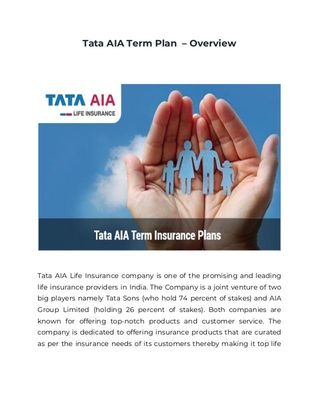 Tata aia term plan