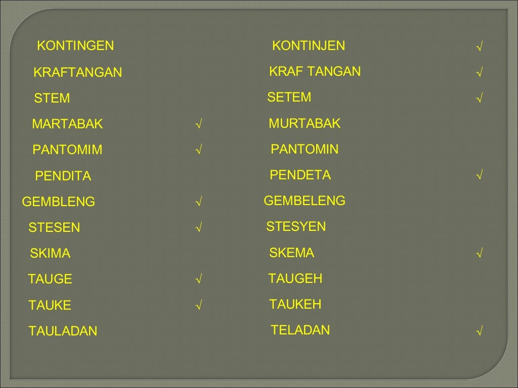 Kesalahan umum dalam Bahasa Melayu