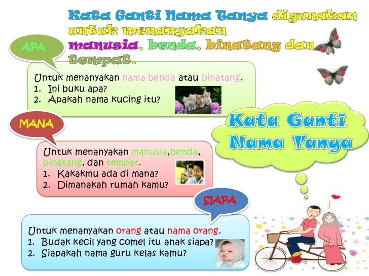 Kata Ganti Nama Ketiga Haiwan