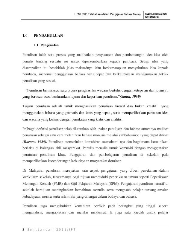 Tatabahasa Dalam Pengajaran Bahasa Melayu