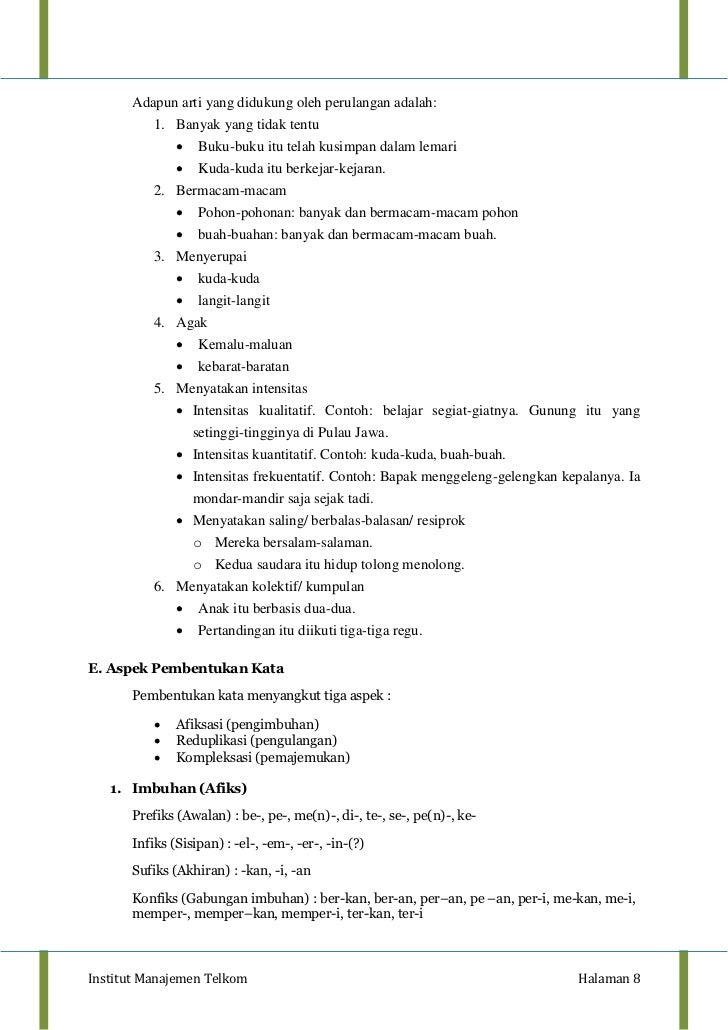 Tata Bahasa Indonesia [Mindmapping dan Landasan Teori]