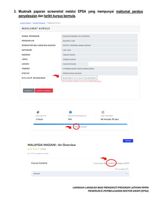 Mmpa Guide.pdf TATACARA BAGI MENGIKUTI MODUL MMPA MENERUSI EPSA.pdf