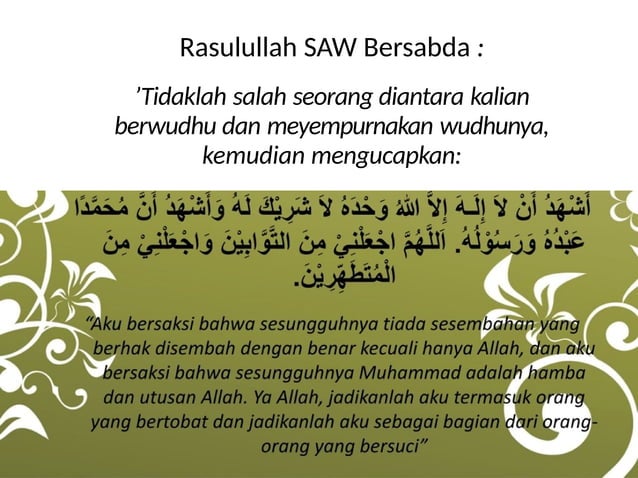 Cara Berwudhu untuk Siswa Kelas 3 SD