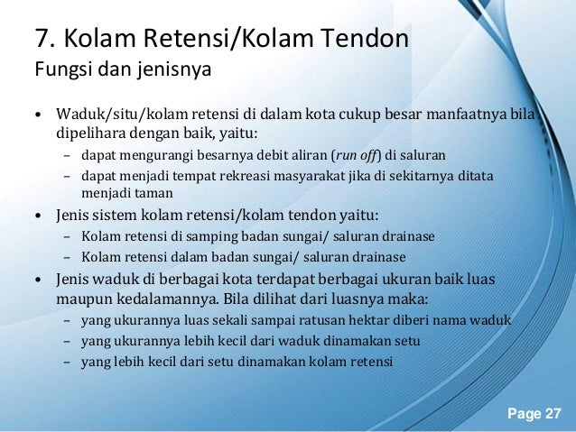 Tata Cara Operasional dan Pemeliharaan Drainase Perkotaan 