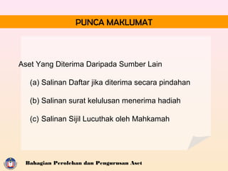 Surat Hadiah Set Kerusi Kepada Agensi Kerajaan
