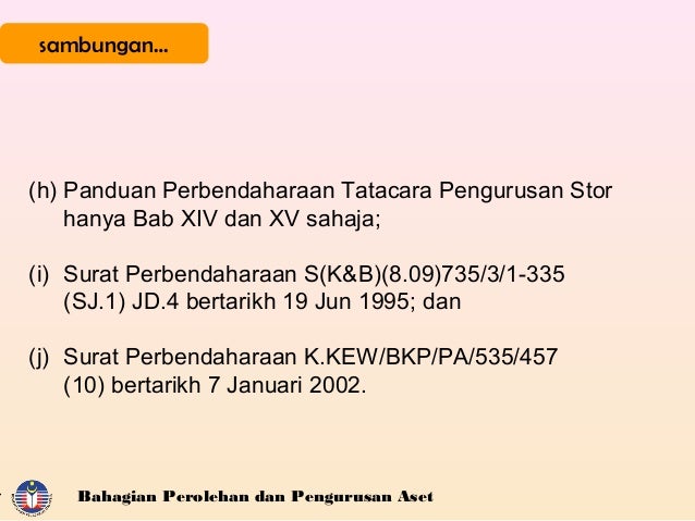 Tatacara pengurusan aset alih kerajaan