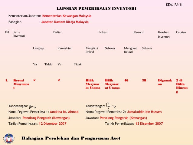 tatacara pengurusan aset tak alih kerajaan