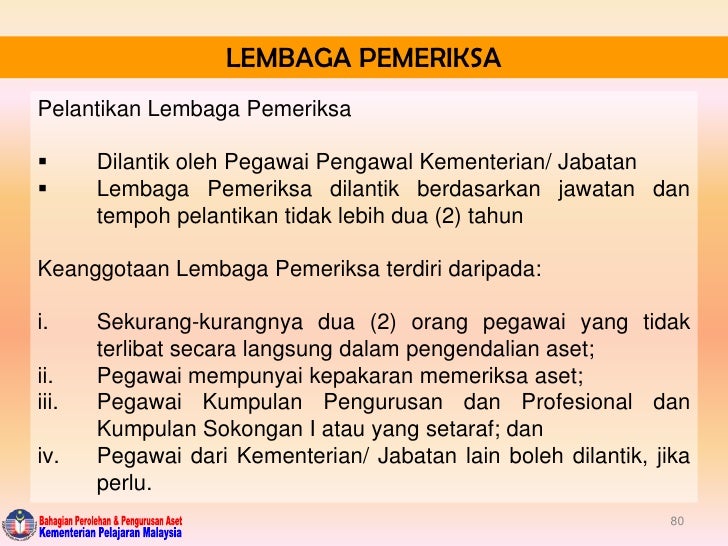 Tatacara pengurusan aset alih sbt