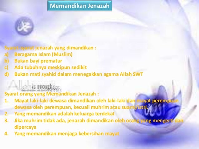 Tata Cara Pengurusan Jenazah