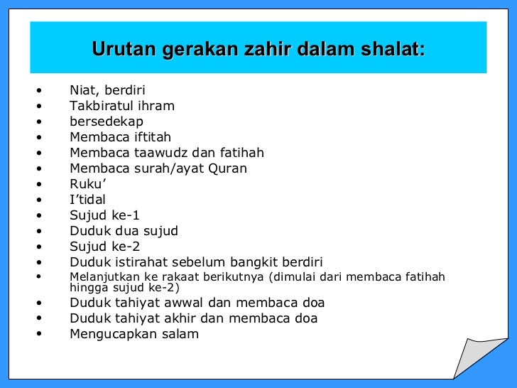Tata Cara Shalat Rasul Utk Lelaki Perempuan