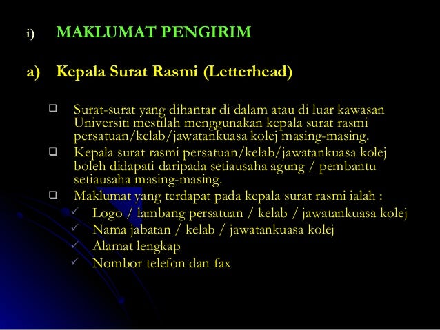 Tatacara surat menyurat_1 Tatacara surat menyurat_1
