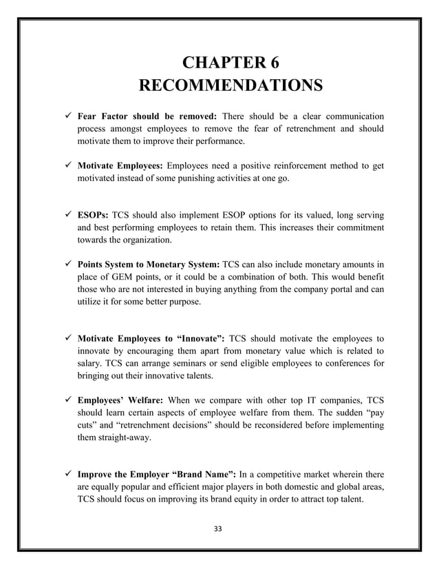 TCS Reward System Detailed Report