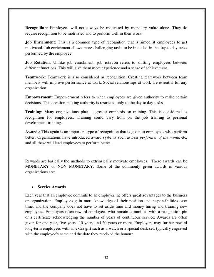 employee of the month rewards