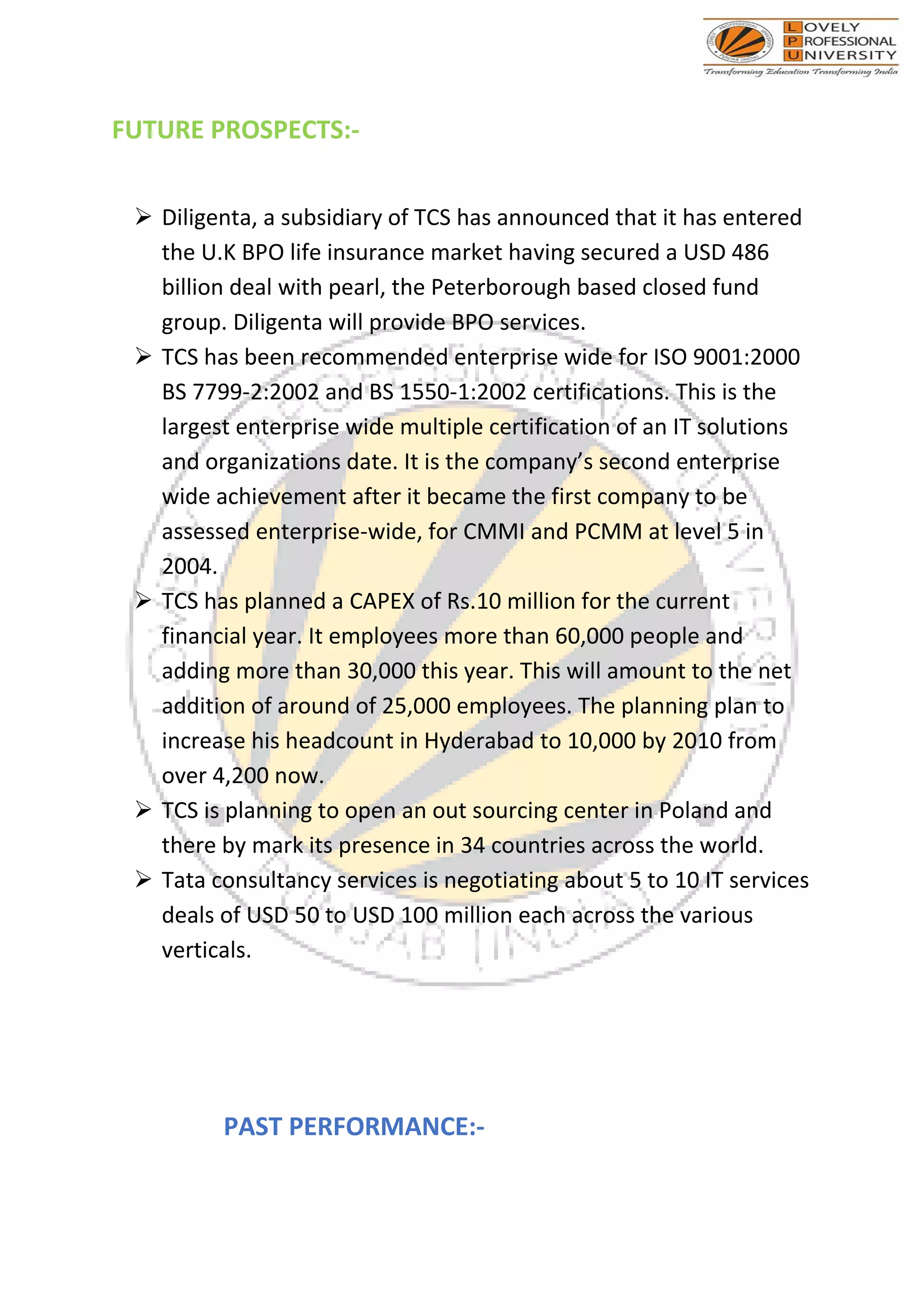 TATA CONSULTANCY SERVICES LTD visual data 8