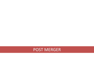 POST MERGER
 
