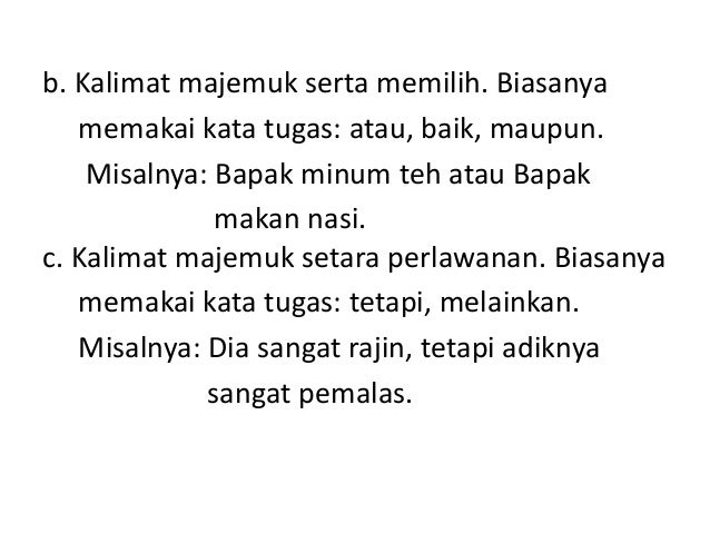 BAHASA INDONESIA - Tata Kalimat
