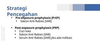 Anti Rabiya Api tatalaksana gigitan hewan penular rabies | PPTX