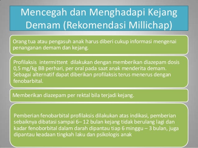 Tata laksana kejang demam pada anak