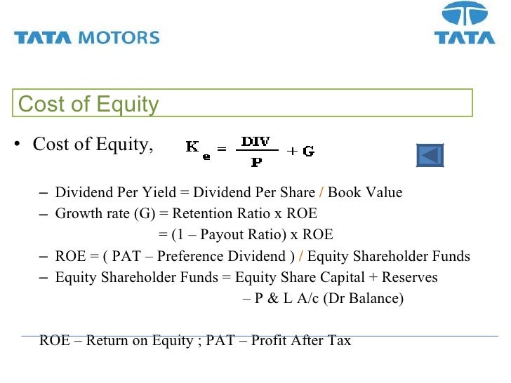 Project Report on Capital Structure of Tata