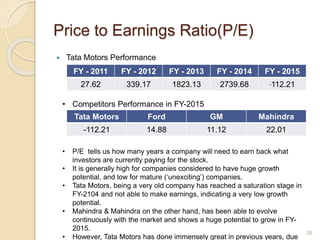 Tata motors : Fundamental & Ratio Analysis | PPTX