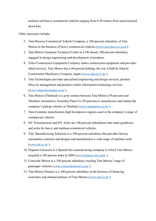 Tata motors - International Business Project Report | PDF