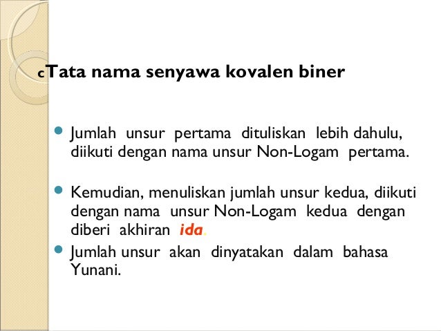Tatanama senyawa biner