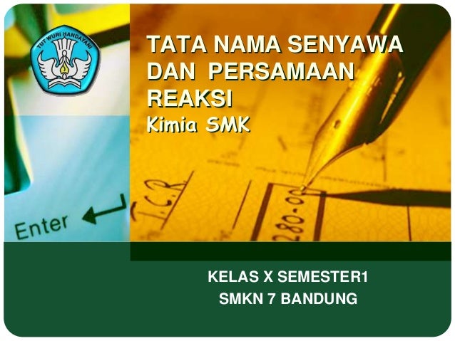 Tata Nama Senyawa Dan Persamaan Reaksi