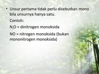 Tata nama senyawa_kimia | PPT