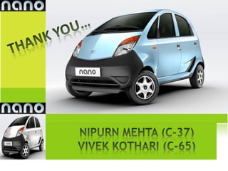 Tata Nano Environmental SWOT