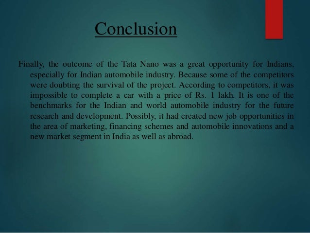Target Costing Tata Nano