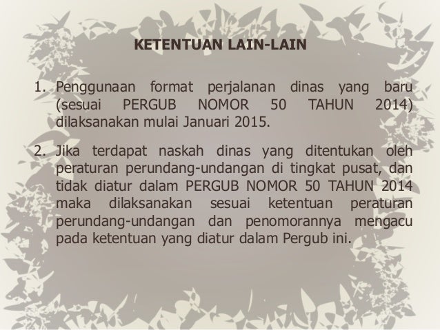 TATA NASKAH DINAS 2014