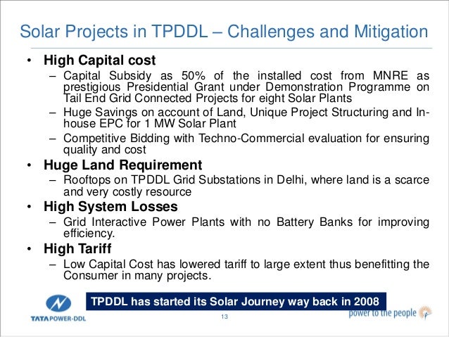 Tata power delhi distribution's solar journey