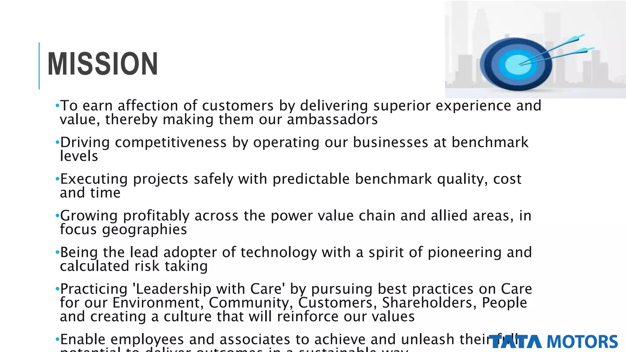 TATA MOTORS presentation (STRATEGIC MANAGEMENT) | PPTX