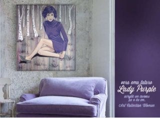 Lady Purple - acrylic painting by Vera Ema Tataro