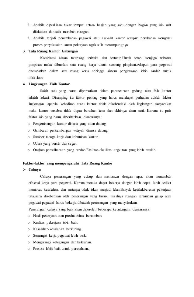 Tata Ruang Kantor