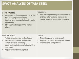 Tata Steel Company Analysis